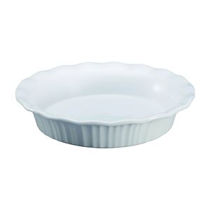 Corningware 1117314 Pie Plate, Ceramic, French White, Dishwasher Safe: Yes