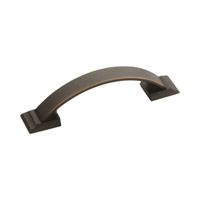 Amerock BP29349ORB Drawer Pull, 4-3/8 in L Handle, 1-1/8 in Projection, Zinc, Oil-Rubbed Bronze 
