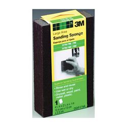 3M DSXF-F Sanding Sponge, 2-7/8 in L, 4-7/8 in W, Extra Fine, Fine, Aluminum Oxide Abrasive 