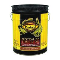 Cabot 140.0003460.008 Australian Timber Oil, Jarrah Brown, Liquid, 5 gal, Pail 