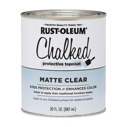 Rust-Oleum 287722 Chalk Paint, Matte, Clear, 30 oz 2 Pack 