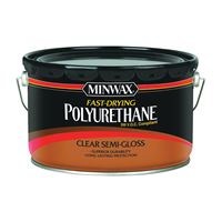 Minwax 319110000 Polyurethane, Semi-Gloss, Liquid, Clear, 2.5 gal, Can 