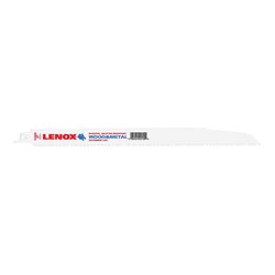 Lenox 22755OSB156R Reciprocating Saw Blade, 3/4 in W, 12 in L, 6 TPI, Bi-Metal Cutting Edge, Pack of 50 