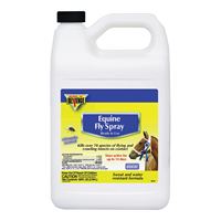 Bonide 46181 Equine Fly Spray, Liquid, Light Yellow, Characteristic, 1 gal Can 4 Pack 
