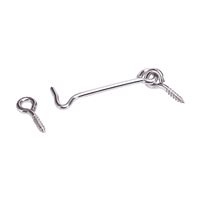 ProSource Gate Hook and Eye, 5/32 in Dia Wire, 3 in L, Stainless Steel 