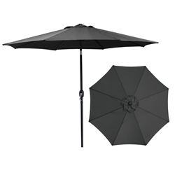 Seasonal Trends 62104 Crank Umbrella, 92.9 in H, 107.9 in W Canopy, 107.9 in L Canopy, Round Canopy, Steel Frame 