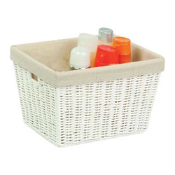 Honey-Can-Do STO-03560 Storage Basket, Paper, White 6 Pack 