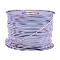 CCI 55667923 Primary Wire, 16 AWG Wire, 1-Conductor, 60 VDC, Copper Conductor, White Sheath, 100 ft L, Pack of 2 