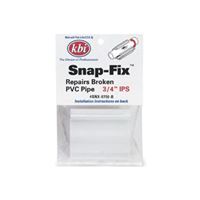 NDS KBI SNX SNX-1000-B Snap-Fix Pipe Repair Coupling, 1 in, Snap Lock, PVC, 150 psi Pressure 