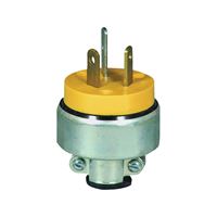 Eaton Wiring Devices 2836-BOX Power Plug, 3 -Pole, 30 A, 125 V, Yellow 