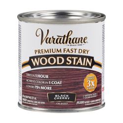 VARATHANE 262028 Wood Stain, Black Cherry, Liquid, 0.5 pt, Can 