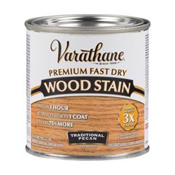 Varathane 262032 Wood Stain, Traditional Pecan, Liquid, 0.5 pt, Can, Pack of 4 