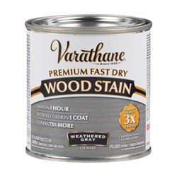 Varathane 269398 Wood Stain, Weathered Gray, Liquid, 0.5 pt, Can, Pack of 4 