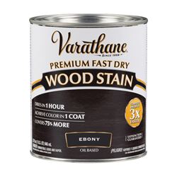 Varathane 269395 Wood Stain, Ebony, Liquid, 1 qt, Can, Pack of 2 