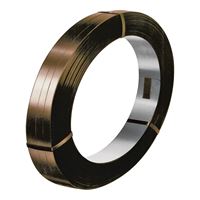 TransTech Signode ST-SSM85207 Regular-Duty Strapping Coil, 1710 ft L, 3/4 in W, 0.023 Thick Material, Steel, Brown 