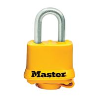 Master Lock 315SSKADHC Padlock, Keyed Alike Key, 9/32 in Dia Shackle, 3/4 in H Shackle, Stainless Steel Shackle 