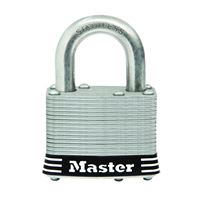 Master Lock 5SSKADHC Padlock, Keyed Alike Key, 3/8 in Dia Shackle, 1 in H Shackle, Stainless Steel Shackle, Laminated 