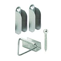 Prime-Line 018-4663 Screen Hanger and Latch, Aluminum, Mill, Pack of 6 
