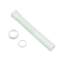 Danco 51069 Tailpiece Pipe Extension, 1-1/2 x 11-1/2 in, Slip-Joint, White 