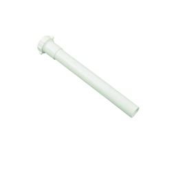 Danco 51669 Pipe Extension Tube, 1-1/4 in, 12 in L, Slip-Joint, Plastic, White 