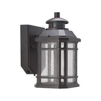 Boston Harbor LED-0214-WD-SE Outdoor Motion Activated Wall Lantern, 120 V, 10.5 W, LED Lamp, 350 Lumens, Black Fixture 