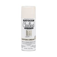 Rust-Oleum 302596 Chalk Spray Paint, Ultra Matte, Chiffon Cream, 12 oz, Can 