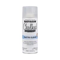 Rust-Oleum 302599 Chalk Spray Paint, Ultra Matte, Clear, 12 oz, Can 