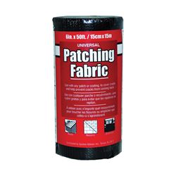 Gardner 4502-GA Patching Fabric, 50 ft L, 6 in W, Fiberglass, Black 