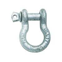 National Hardware 3250BC Series N223-685 Anchor Shackle, 2000 lb Working Load, Galvanized Steel 