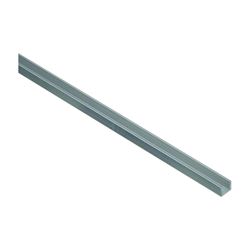 Stanley Hardware 4208BC Series N247-643 U-Channel, 72 in L, 1/16 in Thick, Aluminum, Mill 