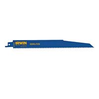 Irwin 372966P5 Reciprocating Saw Blade, 1.88 in W, 9 in L, 6 TPI, Cobalt/Steel Cutting Edge 