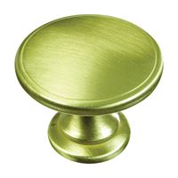 National Hardware N325-613 Cabinet Knob, 1.39 in Projection, Zinc, Brass 