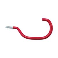 National Hardware V2158 N188-007 Bicycle Hook, 40 lb, Over-The-Door Mounting, Steel, Red 
