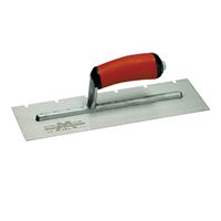 Marshalltown 776SD Trowel, 11 in L, 4-1/2 in W, Square Notch, Curved Handle 