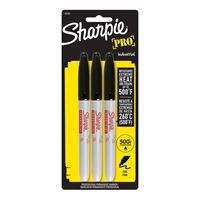 Sharpie 13763PP Industrial Permanent Marker, Fine Lead/Tip, Black Lead/Tip, Pack of 6 