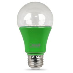 Feit Electric A19/GROW/LEDG2 LED Plant Grow Light, General Purpose, A19 Lamp, E26 Lamp Base, Green 