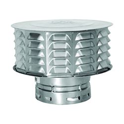 AmeriVent 7RCW Vent Cap, 7 in Connection, Snap-Lock 