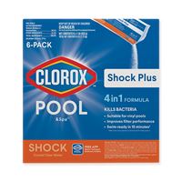 Clorox POOL & Spa Shock Plus 32612CLX Pool Chemical, Solid, Chlorine, 12 Bag 