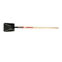 RAZOR-BACK 44124 Handled Transfer Shovel with Tab Socket, 9-1/2 in W Blade, Steel Blade, Wood Handle, Straight Handle 