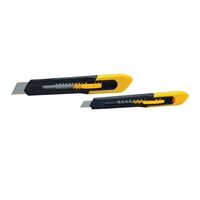 Stanley Quick-Point Series 10-202 Knife Set, 18 mm W Blade, Black/Yellow Handle 
