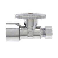 Keeney 2068PCPOLF Supply Line Valve, 5/8 x 3/8 in Connection, Compression, Brass Body 