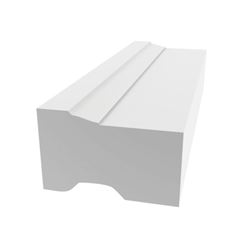Royal 5100351 Brick Molding, 17 ft L, 1-1/4 in W, Cellular PVC, White 6 Pack 