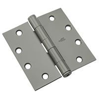 National Hardware N236-014 Template Hinge, Steel, Prime Coat, Non-Rising, Removable Pin, 90 lb, Pack of 6 