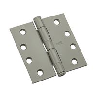 National Hardware N236-016 Template Hinge, Steel, Prime Coat, Non-Rising, Removable Pin, 85 lb, Pack of 12 