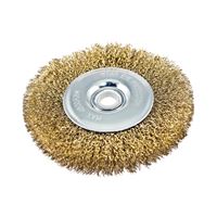 Vulcan 322551OR Wire Wheel Brush with Hole, 4 in Dia, 5/8 in Arbor Hole, 1/2 in Adapter Ring Arbor/Shank 