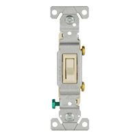 Eaton Wiring Devices 1301-7LA Toggle Switch, 15 A, 120 V, Polycarbonate Housing Material, Light Almond, Pack of 10 