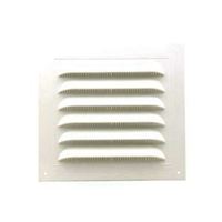 Duraflo 621212 Gable Vent, 12-1/2 in L x 12.81 in W Rough Opening, Polypropylene, White 