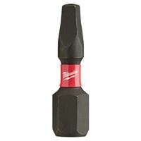 Milwaukee SHOCKWAVE 48-32-4722 Insert Bit, #2 Drive, Square Recess Drive, 1/4 in Shank, Hex Shank, 1 in L, Steel 25 Pack 