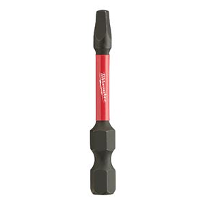 Milwaukee SHOCKWAVE 48-32-4772 Power Bit, #2 Drive, Square Recess Drive, 1/4 in Shank, Hex Shank, 2 in L, Pack of 25