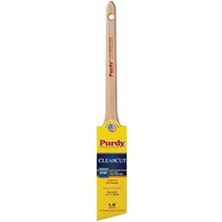 Purdy Clearcut 144080115 Paint Brush, 1-1/2 in W, Angle Trim Brush, Nylon/Polyester Bristle, Rattail Handle 
